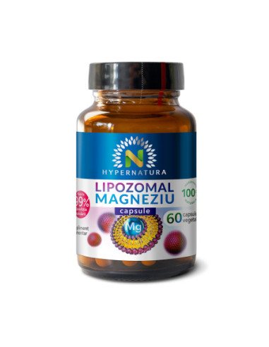 Lipozomal Magneziu capsule - pentru santatatea cardiovasculara a oaselor si muschilor - 60 cps LMC60L