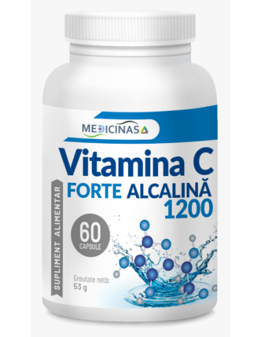 VitaminaC Forte Alcalina - cea mai puternica vitaminaC - 60 cps VCF60L