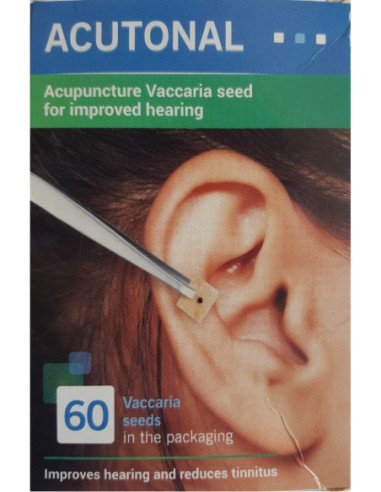 Acutonal - acupunctura cu seminte de Vaccaria pentru imbunatatirea auzului - 60 seminte ACU60L