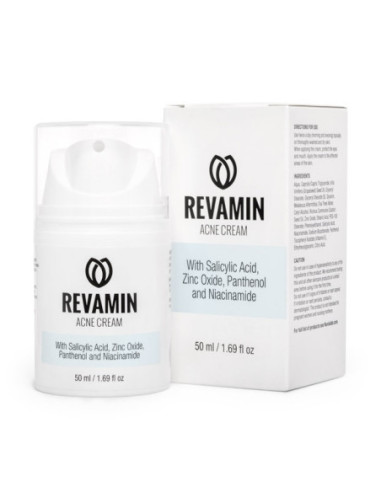 NuviaLab Revamin Acne Cream - crema impotriva petelor si imperfectiunilor pielii - 50 ml