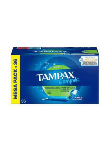 Tampoane Super Tampax Compak 36 Unități