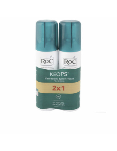 Deodorant Spray Roc Keops Spray Proaspăt (2 x 150 ml)